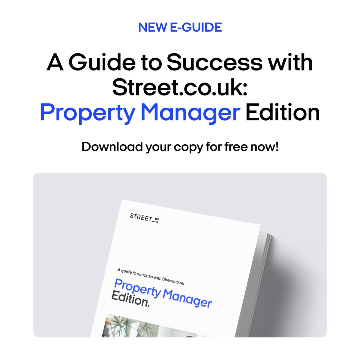 NEW | A guide to success with Street: Property Manager edition. 

Discover how to stay on top of maintenance &amp; renewals, keep landlords &amp; tenants informed, manage compliance with ease, and streamline your day. 

Download here 👉 hubs.li/Q03DZJSV0