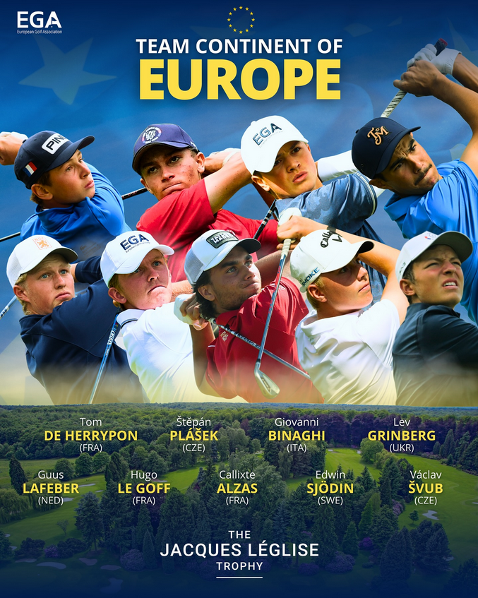 Jimgolf10's tweet photo. GOLF AMATEUR : @EGA_golf - Jacques Léglise Trophy
22 et 23 août 2025, Royal Golf Club of Belgium, Belgium
L'équipe du Continent européen remporte pour la sixième fois consécutive le Jacques Léglise Trophy face à une équipe de Grande-Bretagne et d'Irlande sur le score de 15 à 10. https://t.co/NdNZeo3NnC