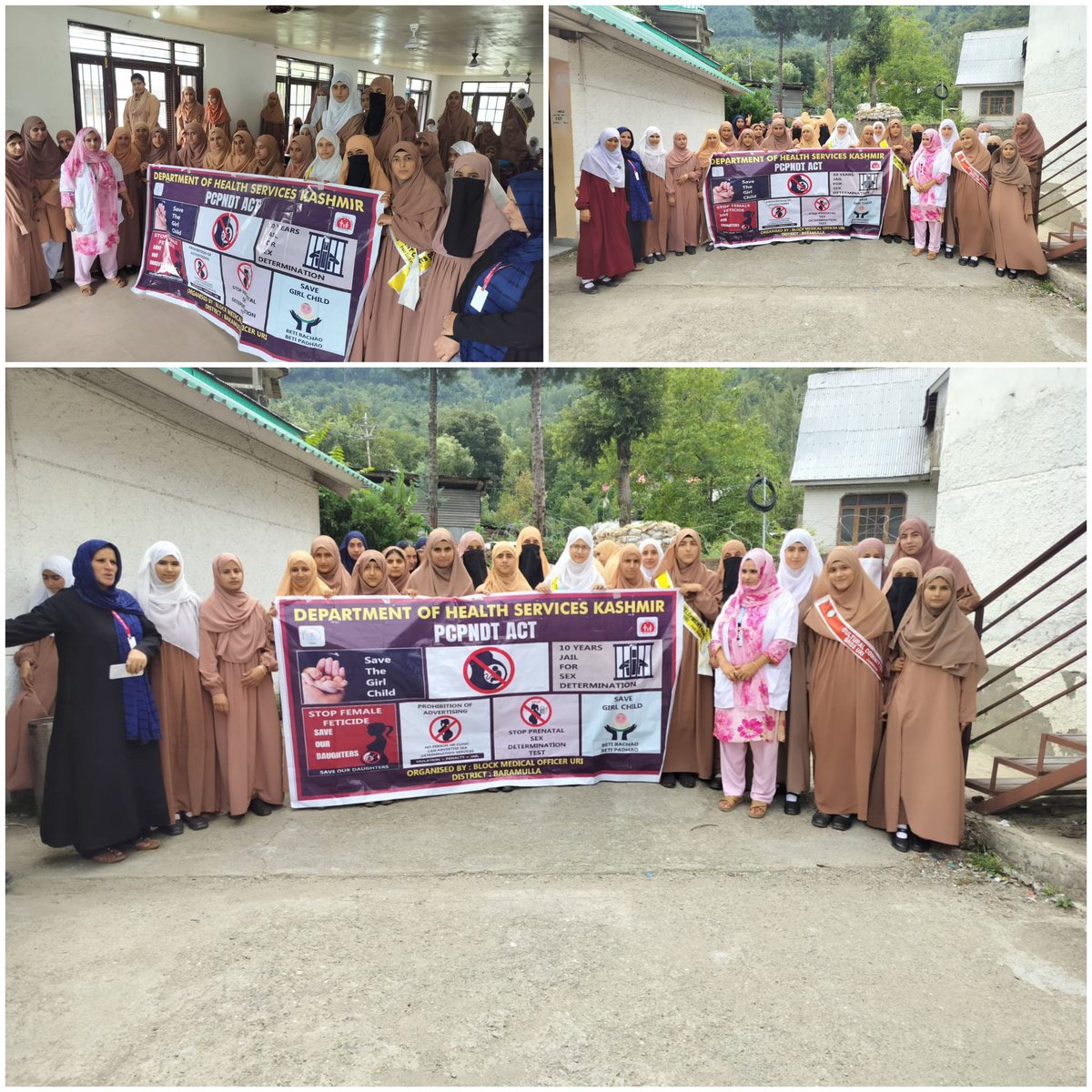MedicalBlockUri's tweet photo. A PCPNDT awareness rally was held at Govt Girls Higher Secondary School, Uri, led by Block Medical Officer Uri. The rally focused on educating the community about the PCPNDT Act, promoting gender equality, and preventing sex-selective practices. #PCPNDT #GenderEquality #Awarenes https://t.co/8JFB7ZYEC1