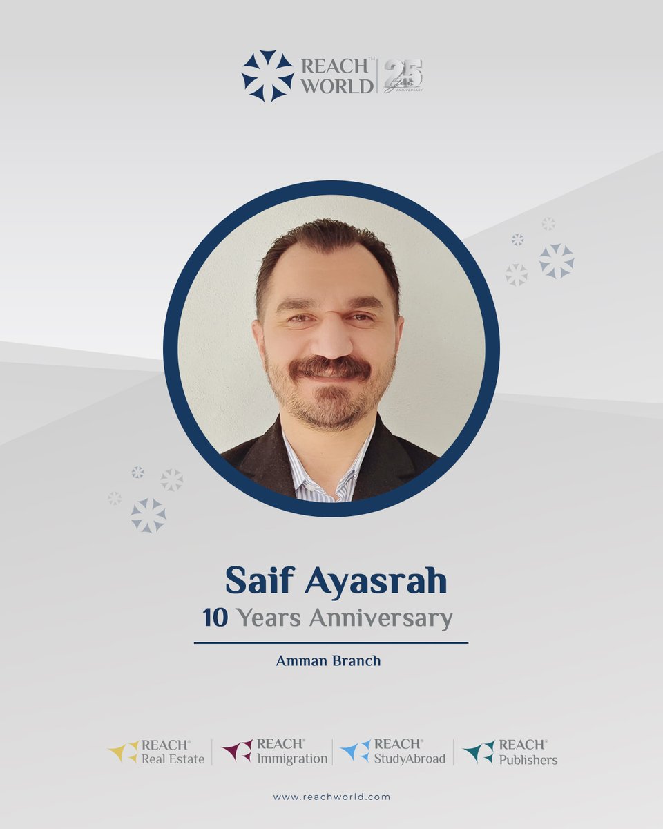 ReachWorldGroup's tweet photo. .
نودّ أن نُعبّر عن امتناننا العميق وتقديرنا لجهود موظفينا في الذكرى السنوية لهم معنا، تفانيكم يُلهمنا جميعًا لتحقيق الأفضل والسعي للتميز، فأنتم تكتبون معنا فصولًا من النجاح والإبداع بكل جهد والتزام. https://t.co/JIfZ23S9kB