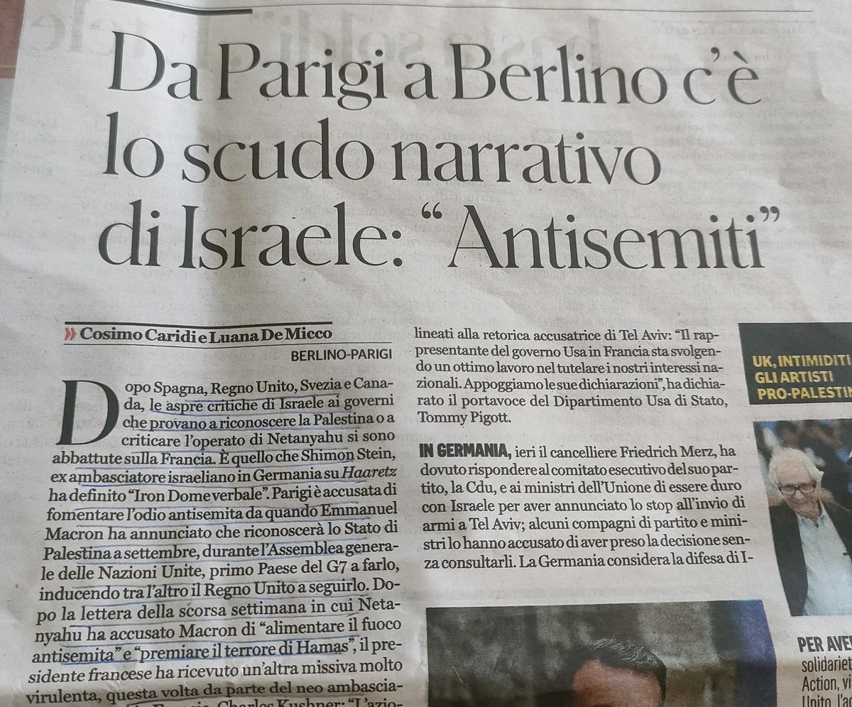 Aldo Funicelli (@unoenessunoe) on Twitter photo Chi riconosce lo stato di #Palestina è accusato dal governo di #Netanyahu di essere antisemita. Forse a non volere i due popoli in due stati è #Israele. Fino a quando questa scusa potrà reggere? Quante altri morti civili dobbiamo attendere? <a href="/cosimocaridi/">Cosimo Caridi</a> #LuanaDeMicco Chi riconosce lo stato di #Palestina è accusato dal governo di #Netanyahu di essere antisemita. Forse a non volere i due popoli in due stati è #Israele. Fino a quando questa scusa potrà reggere? Quante altri morti civili dobbiamo attendere? <a href="/cosimocaridi/">Cosimo Caridi</a> #LuanaDeMicco