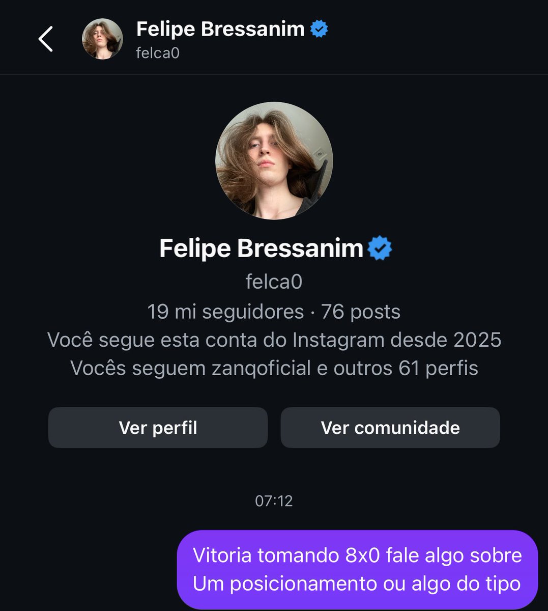 Minha parte eu já fiz