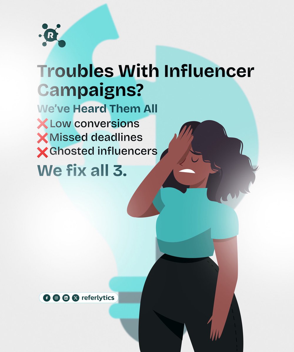 referlytics's tweet image. Tired of influencer marketing headaches? Referlytics helps you avoid all the usual mess and focus on results. 

Visit referlytics.com to run your next campaign smoothly.

#influencercampaignhelp #smetools #fixmarketingfast #referlyticssavestime
