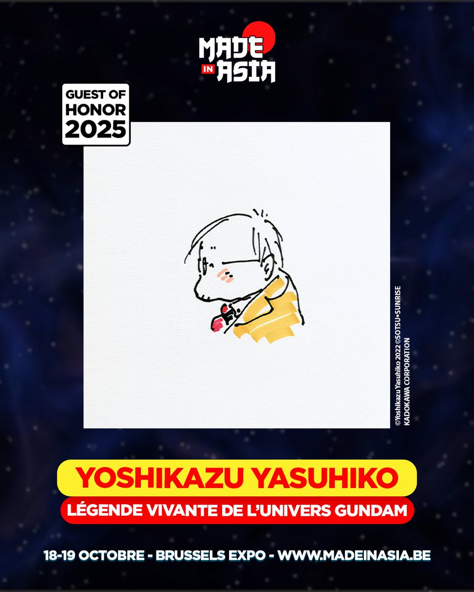 fufuro_moe's tweet image. We don't usually post things that sound like ads, but Yasuhiko Yoshikazu coming to Europe is an occasion we can't overlook. 🇧🇪

After years of covering the event, we'll be there once again-and we hope you'll join us in Brussels too!!