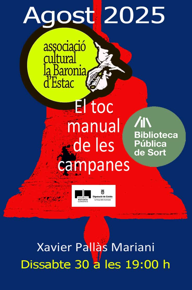 Sabeu que les campanes tenen un llenguatge propi i que encara ens pot ser d'utilitat conèixer-lo? 🔔 Us convidem a la xerrada "El toc manual de les campanes" a càrrec de Xavier Pallàs, aquest dissabte a les 7 de la tarda bibliosort.cat/esdeveniments/…