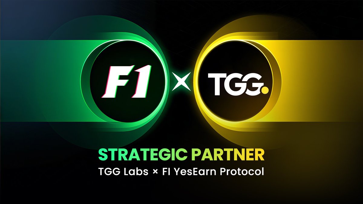 TggLabs's tweet image. 【Strategic Partnership Announcement】
We are thrilled to officially announce:@TggLabs and @F1_Protocol have reached a strategic partnership agreement!
As the first Super Aggregated Yield Protocol within the #PIJS ecosystem, #F1 is set to redefine decentralized finance with its…