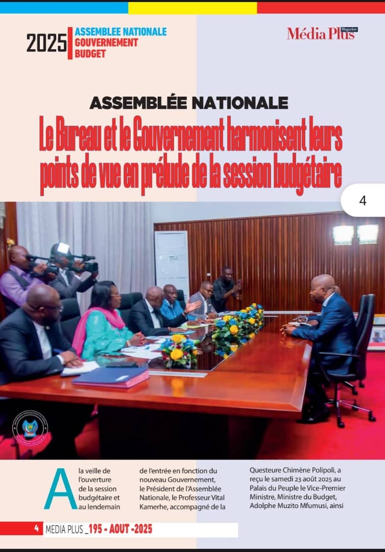FISTON EKILA (@jeanekila) on Twitter photo La session de septembre s’annonce essentielle et entièrement consacrée au budget. Une étape décisive pour l’avenir économique de la RDC. Tous les regards tournés vers l’Assemblée Nationale.
#RDC #Septembre #SessionBudgétaire #SessionDecisive
<a href="/VitalKamerhe1/">Vital Kamerhe</a> <a href="/MuzitoAdolphe/">Muzito Adolphe</a> La session de septembre s’annonce essentielle et entièrement consacrée au budget. Une étape décisive pour l’avenir économique de la RDC. Tous les regards tournés vers l’Assemblée Nationale.
#RDC #Septembre #SessionBudgétaire #SessionDecisive
<a href="/VitalKamerhe1/">Vital Kamerhe</a> <a href="/MuzitoAdolphe/">Muzito Adolphe</a>
