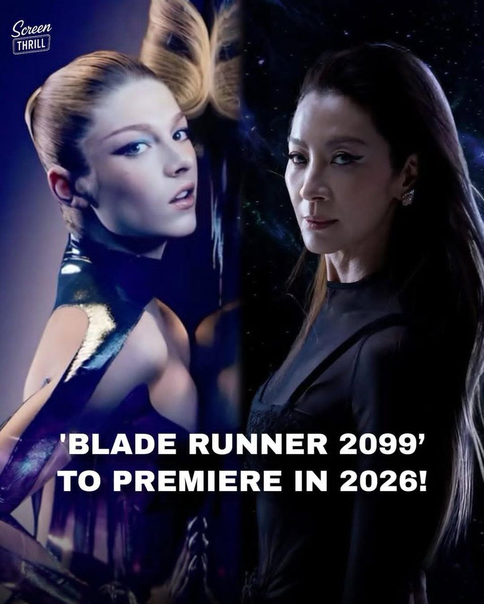 《Blade Runner 2099》Premieres in 2026!😍
Starring Michelle Yeoh &amp; Hunter Schafer.
A conspiracy, two identities, and a battle for survival in neo-Los Angeles.