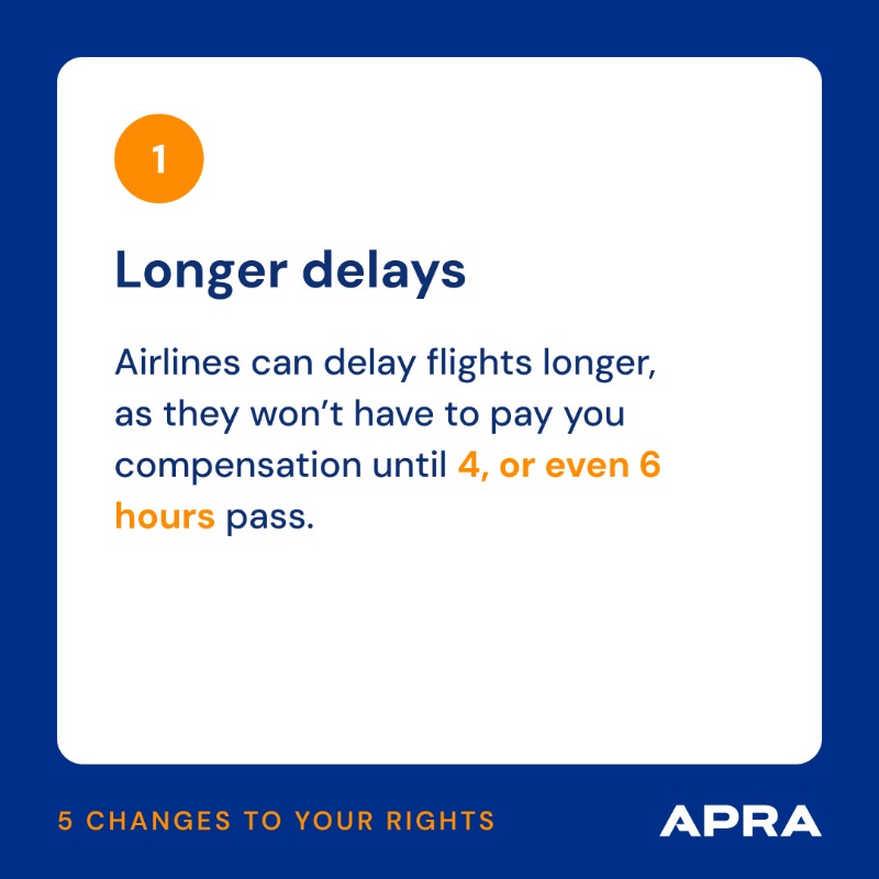 theairhelper's tweet photo. You could lose your right to compensation, even for a 5-hour-long flight delay. 😠

The new passenger rights proposal will cost you a lot of time and money. Swipe right to see what else you could lose.

Sign the petition to voice your opposition.