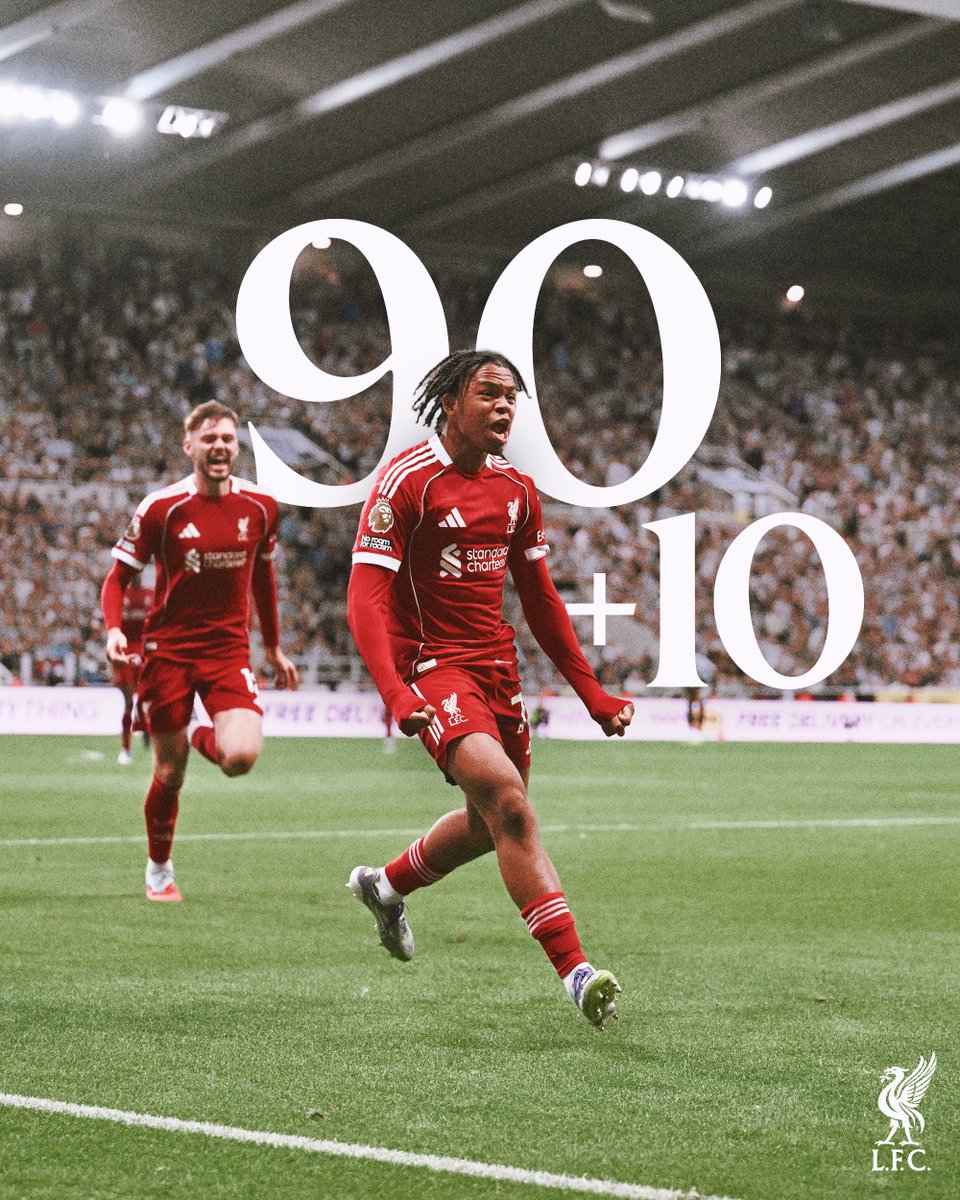 LFC's tweet image. 90+10 🤯

Our latest ever @premierleague winner ⏱️