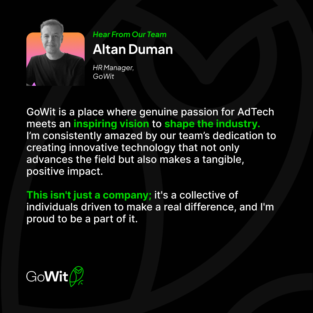 gowit's tweet photo. At #GoWit, nothing makes us prouder than hearing how our #team members experience our #culture and values in action. 💙
Together, we’re shaping the future of Commerce & #RetailMedia!
#TeamCulture #MeetTheTeam #TeamGrowth #CareerGrowth #Team https://t.co/xhfKDyCtkx
