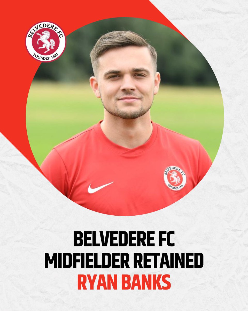 Belvedere FC Sundays (@belvederesunday) on Twitter photo ⚽️ <a href="/RyanBan07852866/">Ryan Banks</a> the captain has resigned!
There was some interest in our captain over the summer but going into his 5 year with the club and 28 appearances last year netting 3 goals he signs on again ©️
#UpTheDeres 🦌❤️ ⚽️ <a href="/RyanBan07852866/">Ryan Banks</a> the captain has resigned!
There was some interest in our captain over the summer but going into his 5 year with the club and 28 appearances last year netting 3 goals he signs on again ©️
#UpTheDeres 🦌❤️