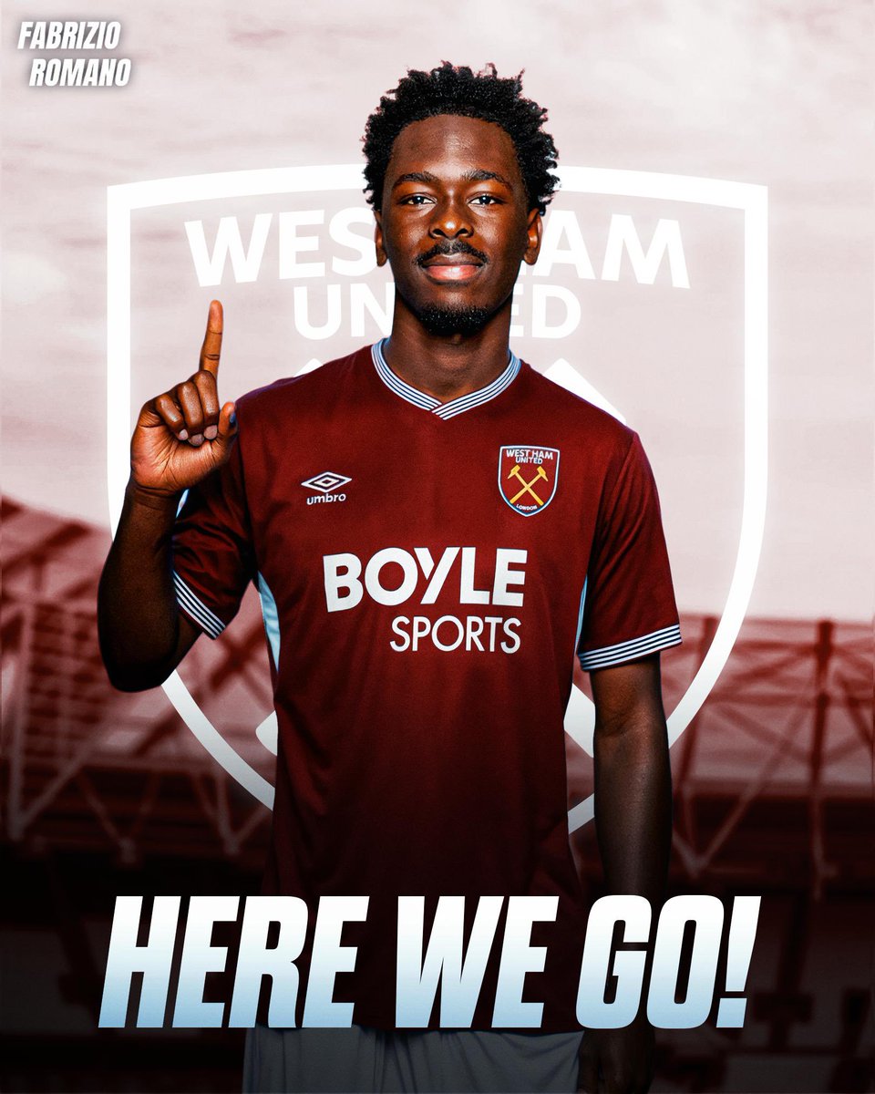 Fabrizio Romano (@fabrizioromano) on Twitter photo ๐จโ๏ธ Soungoutou Magassa to West Ham, here we go! Deal agreed with AS Monaco.
โฌ17m fixed fee, โฌ3m add-ons and 10% sell-on clause also included.
#WHUFC scheduling now travel and medical for Magassa - follows <a href="/Santi_J_FM/">Santi Aouna</a>. ๐จโ๏ธ Soungoutou Magassa to West Ham, here we go! Deal agreed with AS Monaco.
โฌ17m fixed fee, โฌ3m add-ons and 10% sell-on clause also included.
#WHUFC scheduling now travel and medical for Magassa - follows <a href="/Santi_J_FM/">Santi Aouna</a>.