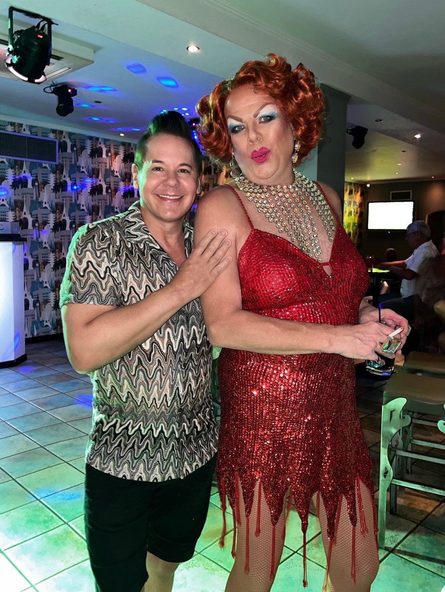 21 years performing shows in Sidari &amp; still absolutely owning the stage — bold, cheeky, &amp; fabulously risqué 💋 Lady Jayne van Camp doesn’t just perform, she commands the room with live vocals, razor-sharp wit, &amp; pure entertainment magic 💄🎤 #Dragqueen #Corfu