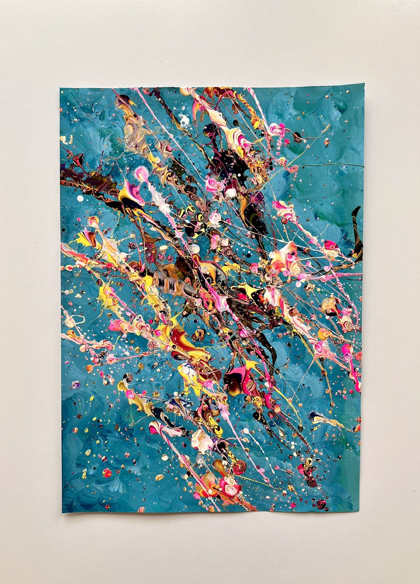 抽象画　心の影 313 抽象画 アクリル画 アート 原画 キャンバスボード F3 宇宙の