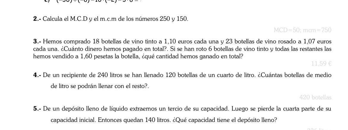 Прохожу сейчас тест на достаточный уровень образования, раздел: математика. Помните как мы в начальной школе считали, сколько ящиков яблок и мешков картошки собрали с поля? Так вот в Испании они покупают бутылки красного и розового вина, а потом продают их. Кто бы мог подумать?