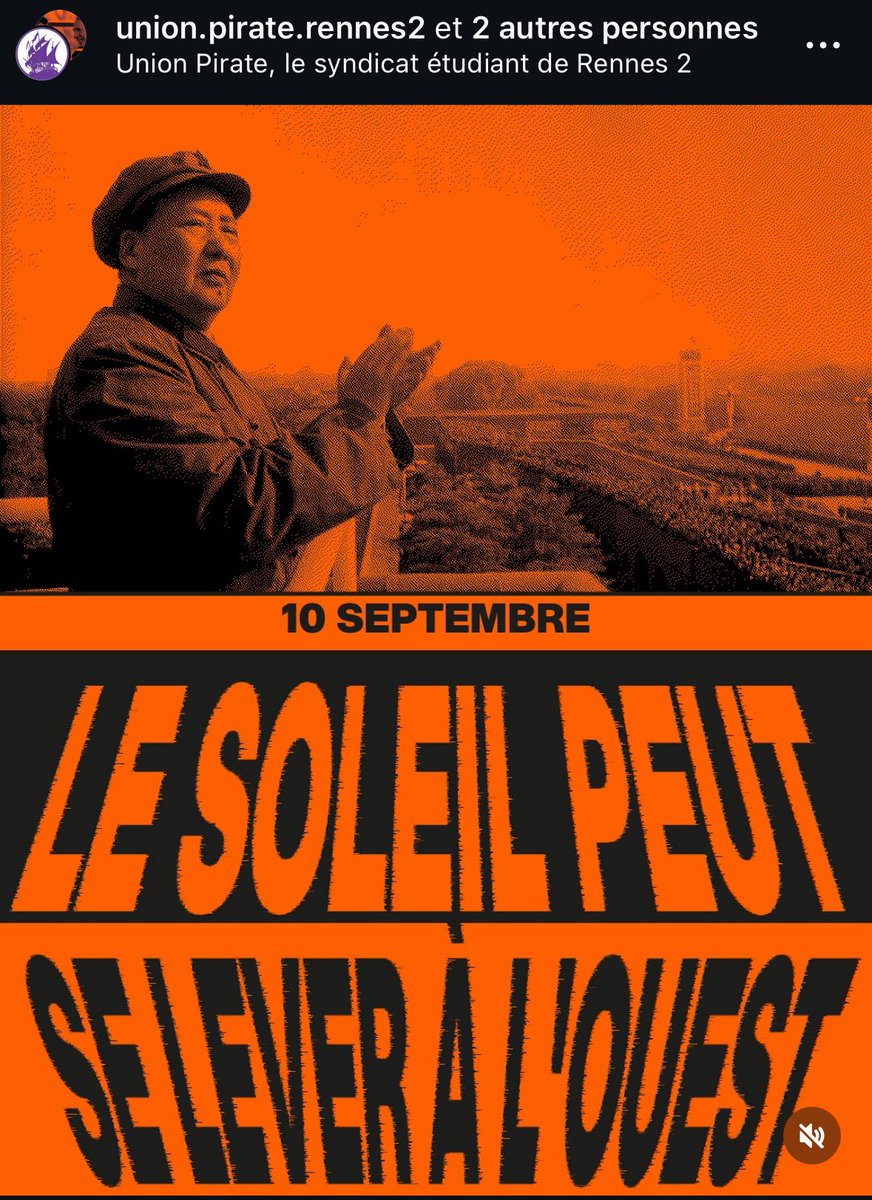 🚨À Rennes, l’Union Pirate glorifie Mao et Lénine, responsables de dizaines de millions de morts.

L’université n’est pas un terrain de propagande totalitaire d’extrême gauche mais un lieu de savoir.

L’université de Rennes 2 doit sanctionner l’apologie de régimes totalitaires.