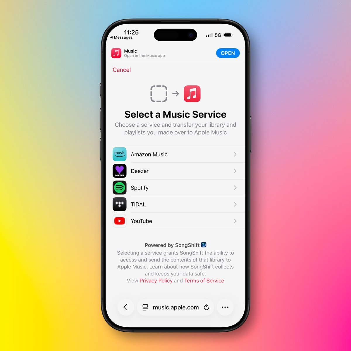 ifrnb's tweet photo. La herramienta para transferir contenido de Spotify u otros servicios a Apple Music ya está disponible en países como Reino Unido, Francia o México. https://t.co/pGBj6OZgGs