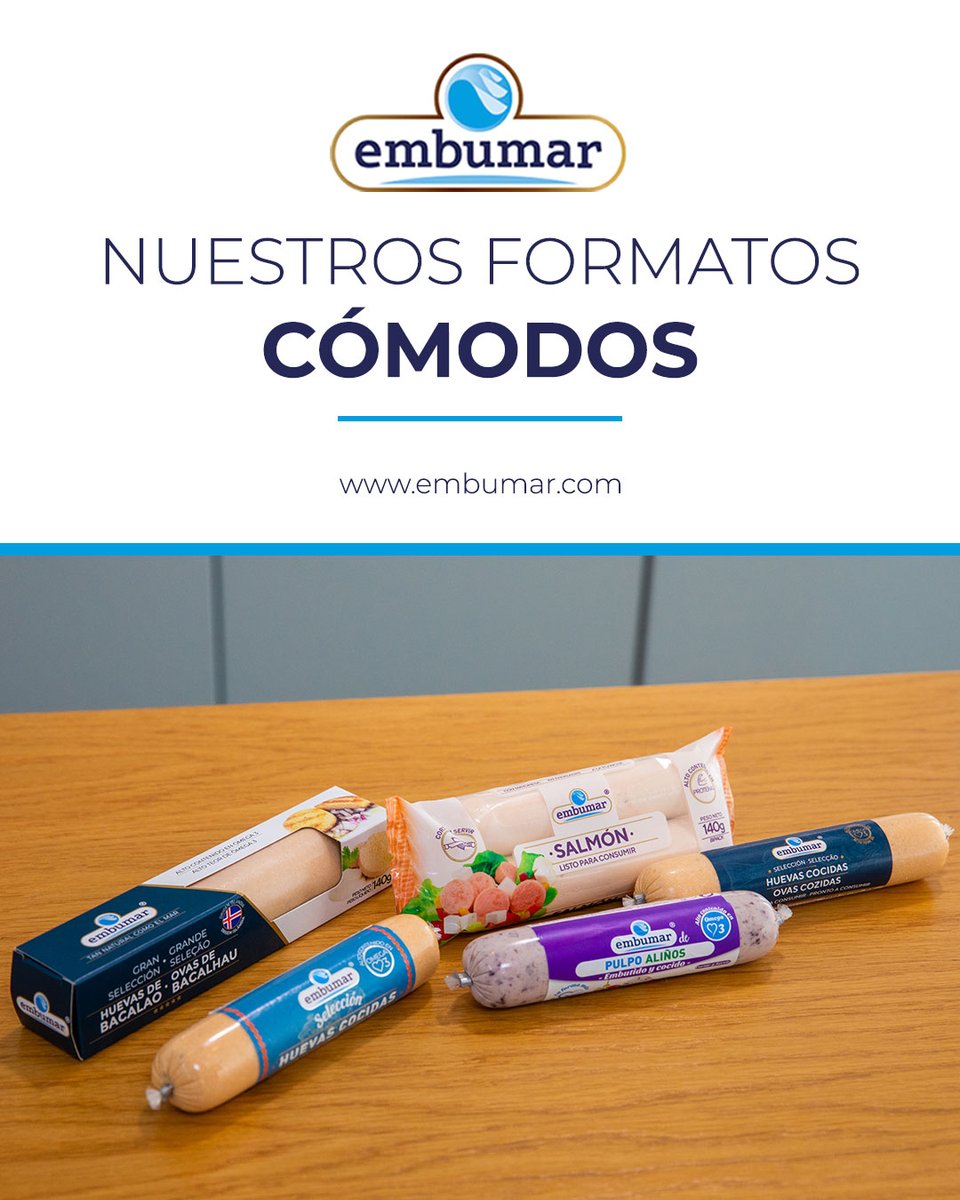 Embumar's tweet photo. Cortar y listo.
Nuestros formatos están pensados para que no pierdas tiempo: todos vienen preparados para cortar y servir directamente.
Más fácil imposible.

Porque comer bien no debería ser complicado. 😌 https://t.co/jIJtB2P07C
