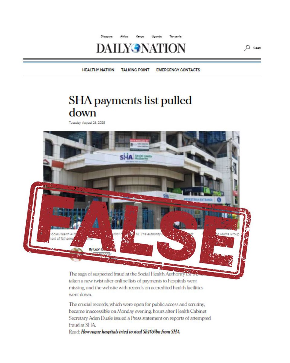 Social Health Authority tweet media