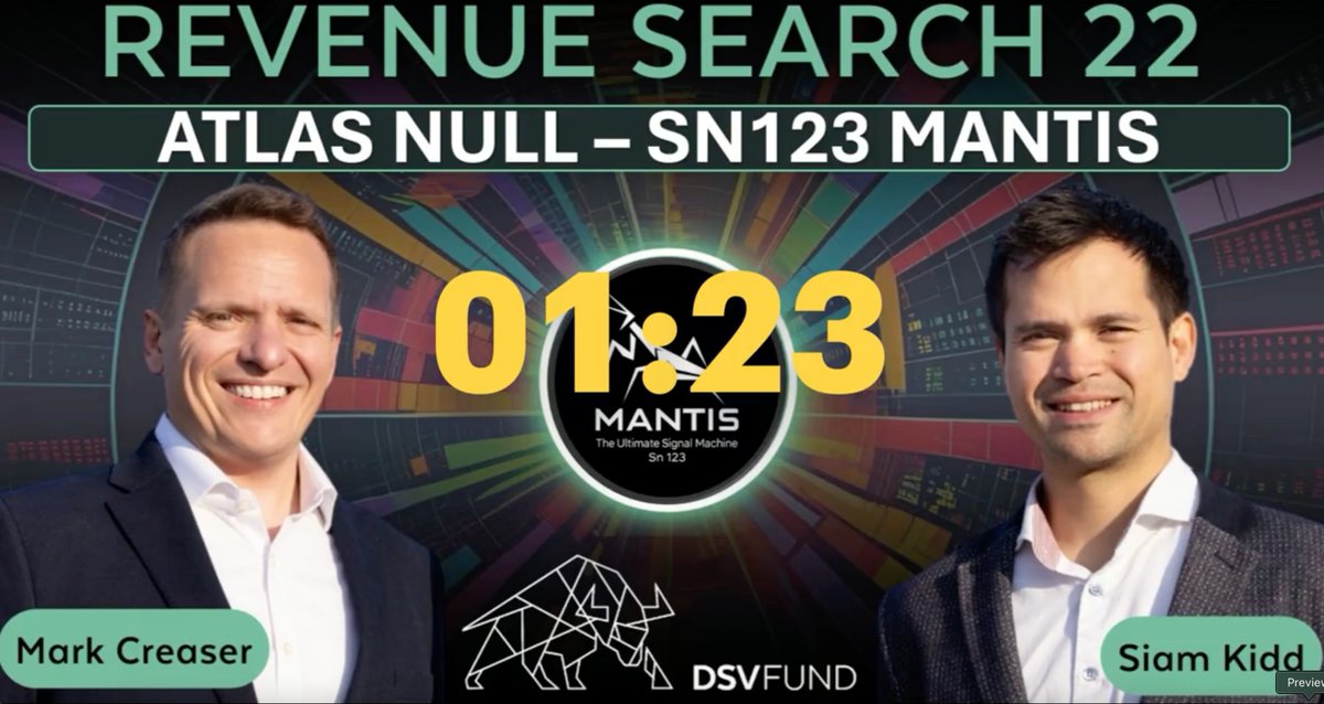 Yesterday on Revenue Search, <a href="/MANTISBittensor/">MANTIS</a> #SN123 was highlighted for its growing presence in prediction signal technology. The founder, ATLAS, is a skilled innovator advancing predictive analytics that have practical applications for quantitative finance. This subnet is