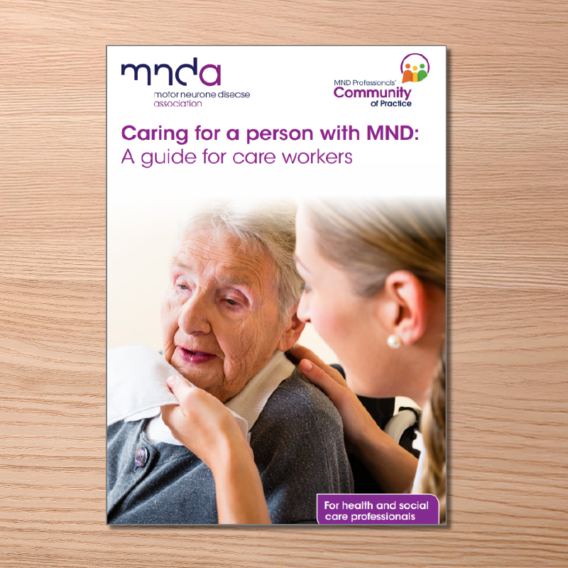 mndassoc's tweet photo. Revised resources for care workers 💙📑

We’re delighted to share our updated guide: Caring for a person with MND.

✅ Specialist advice &amp; support
✅ Practical toolkit for emergencies, communication &amp; personal care
✅ Developed with MND experts

#MND