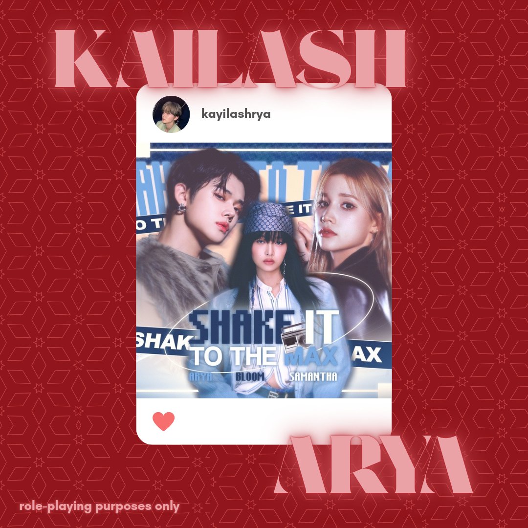 Kailash Arya. (@larikkisah) on Twitter photo ใ
ค
๐๐ก๐ฆ๐ง๐๐๐ฅ๐๐ ๐จ๐ฃ๐๐๐ง๐ โโ
It's such an honor to be a part of this epic collaboration with Bloom and Samantha!
Congrats for the release of your 1st digital single, <a href="/BLOOMllNG/">โก๊ฏญึบื
โก โ๐ฉอ๐อ๐อ๐อ๐!</a>!
MOWA, please listen to SHAKE IT TO THE MAX, now.
ใ
ค ใ
ค
๐๐ก๐ฆ๐ง๐๐๐ฅ๐๐ ๐จ๐ฃ๐๐๐ง๐ โโ
It's such an honor to be a part of this epic collaboration with Bloom and Samantha!
Congrats for the release of your 1st digital single, <a href="/BLOOMllNG/">โก๊ฏญึบื
โก โ๐ฉอ๐อ๐อ๐อ๐!</a>!
MOWA, please listen to SHAKE IT TO THE MAX, now.
ใ
ค