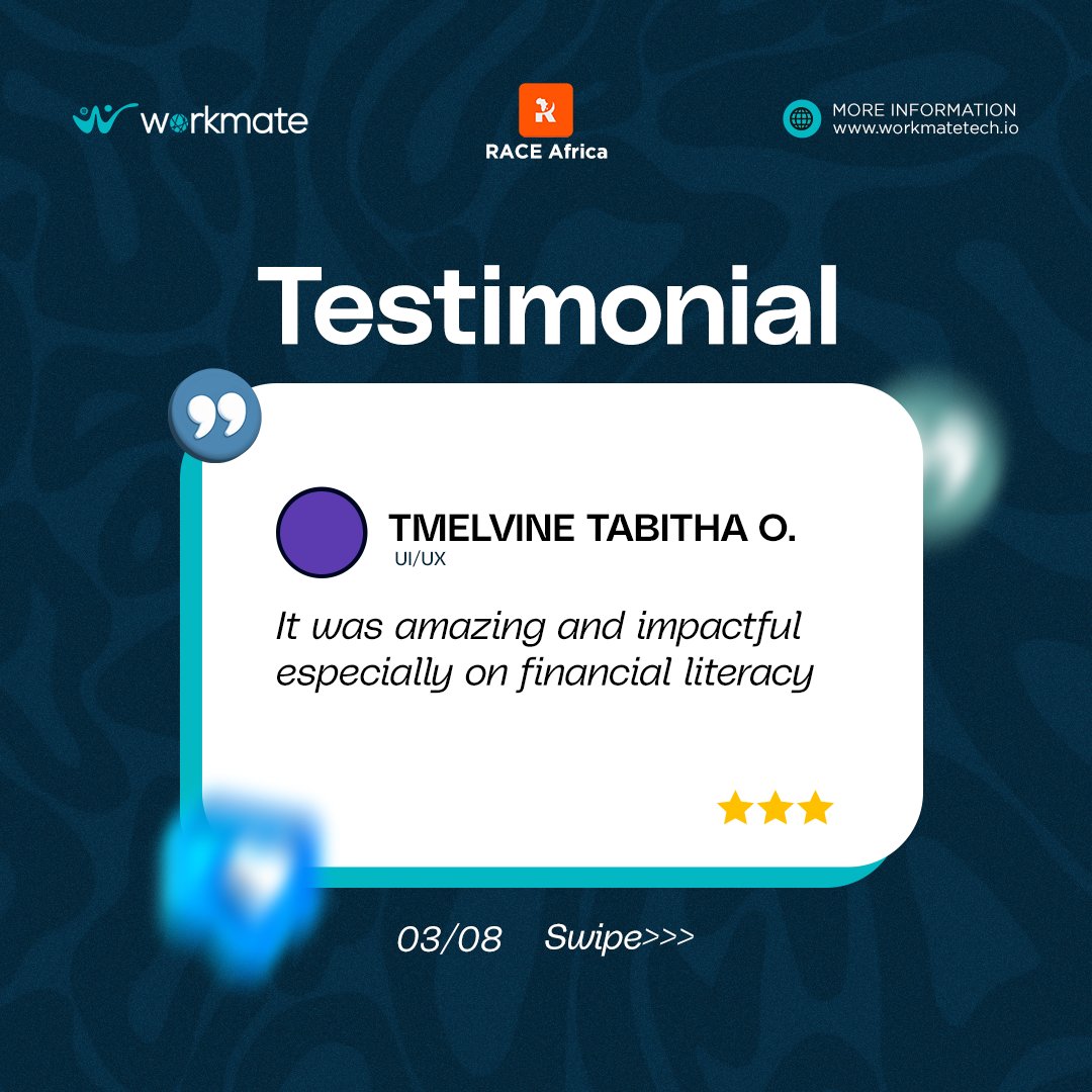 workmatetech_io's tweet image. After the successful Workmate Tech Student Fellowship Program, students across the globe are sharing how it transformed their journey in tech!
👉 Read their testimonials and stay tuned for more fellowship opportunities.
#WorkmateTech #StudentVoices #FellowshipProgram