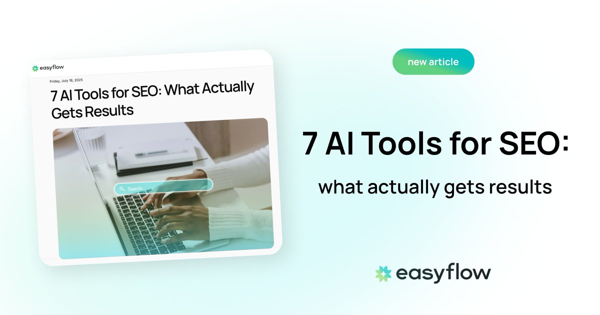 easyflow_ai's tweet image. How can AI be useful for SEO? It depends on your needs. However, automated keyword selection and clustering, content optimization for user intent, forecasting the impact of changes, and fast scaling without losing quality – all of this is equally valuable for a wide range of…