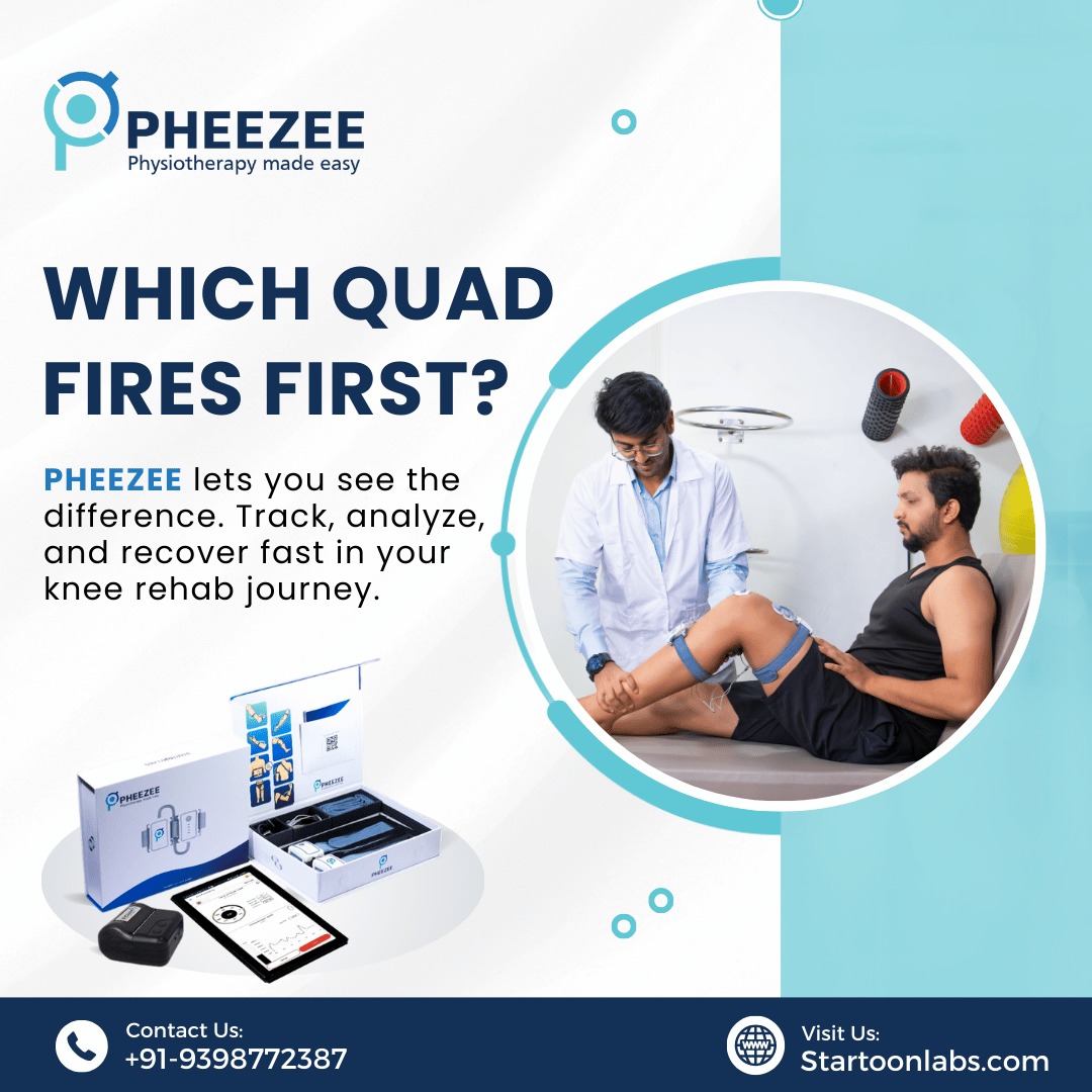 Track and recover faster with Pheezee!Fast-track your knee rehab and stay on top of your recovery and see the difference in your knee with smart analysis.

#Physiotherapy #KneeRehab #Pheezee #MuscleRecovery #HealthTech #TrackYourRecovery #KneePainRelief #Wellness #StartoonLabs