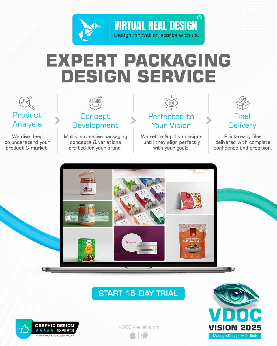 VRD40's tweet image. 𝗖𝗿𝗲𝗮𝘁𝗶𝘃𝗲 𝗣𝗮𝗰𝗸𝗮𝗴𝗶𝗻𝗴 𝗠𝗮𝗱𝗲 𝗘𝗮𝘀𝘆.

Our 4 step process blends strategy + creativity to craft packaging that elevates your product.

Follow @VRD40 | virtualrealdesign.com

#CreativePackaging #VDOCVision2025 #VDOC #VDGD #Packagingdesign