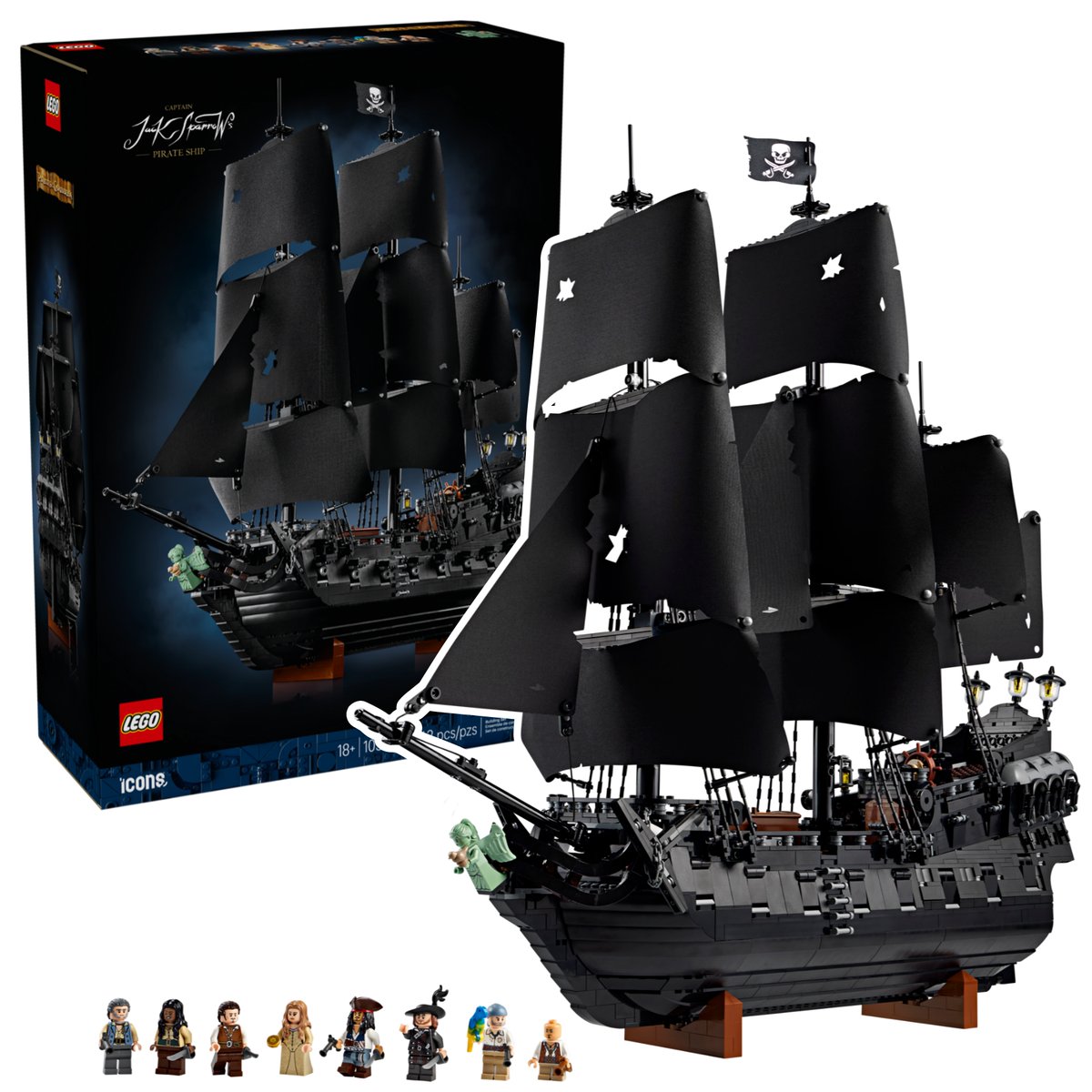 Falconbricks's tweet image. New LEGO Pirates of the Caribbean Black Pearl revealed!

Release: September 12th
Price: $379.99
Pieces: 2862

#piratesofthecaribbean #potc #pirates #legoleaks #lego
