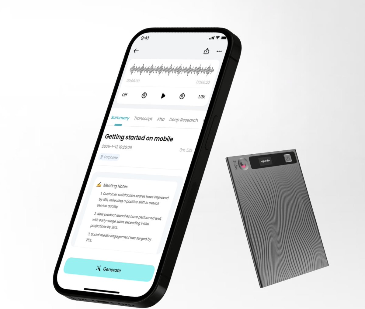 Quinta_GmbH's tweet image. 🎙️ Entdecke TicNote – den smarten KI-Sprachrekorder mit klarer Aufnahme, KI-gestützter Transkription &amp;amp; Übersetzung in 100+ Sprachen. Kompakt, leicht &amp;amp; lange Akkulaufzeit. Jetzt bei uns informieren! 🤖🌐💼 #KI #TicNote #Innovation #Quinta