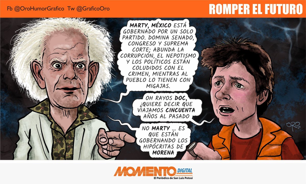 ROMPER EL FUTURO
por Oro
periodicoelmomento.com/romper-el-futu…
¿Qué significa avanzar si lo hacemos con las mismas inercias del pasado? Esta entrega reflexiona sobre un futuro que parece destinado a romperse antes de cumplirse. Al final siempre se puede volver al principio. #NuestrosMoneros