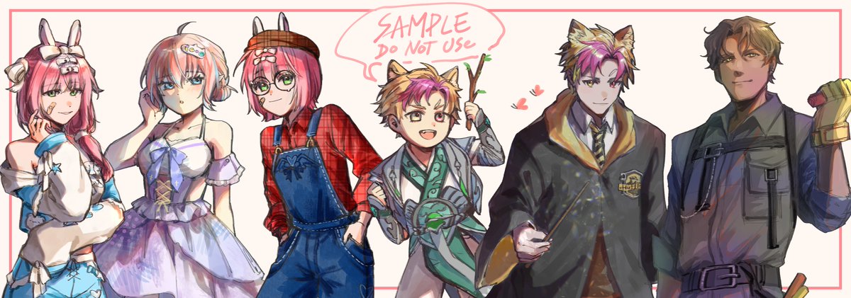 kongyu9124's tweet image. #委託展示
【半身轉盤塗鴉委託展示】

分別感謝來希 #Raiki_raibao (年齡增長、禮服、鄉村風)
姜雲燄 #yunyan1069 (幼化、霍格華茲)
蓋爾 #gale_vtube (工業風)
的委託!

★V朋朋們看這邊★
現在起至9月30前 委商業委託的價格跟一般委託的價格是一樣的喔! (僅限轉盤塗鴉委託)
有需要隨時歡迎私訊👋