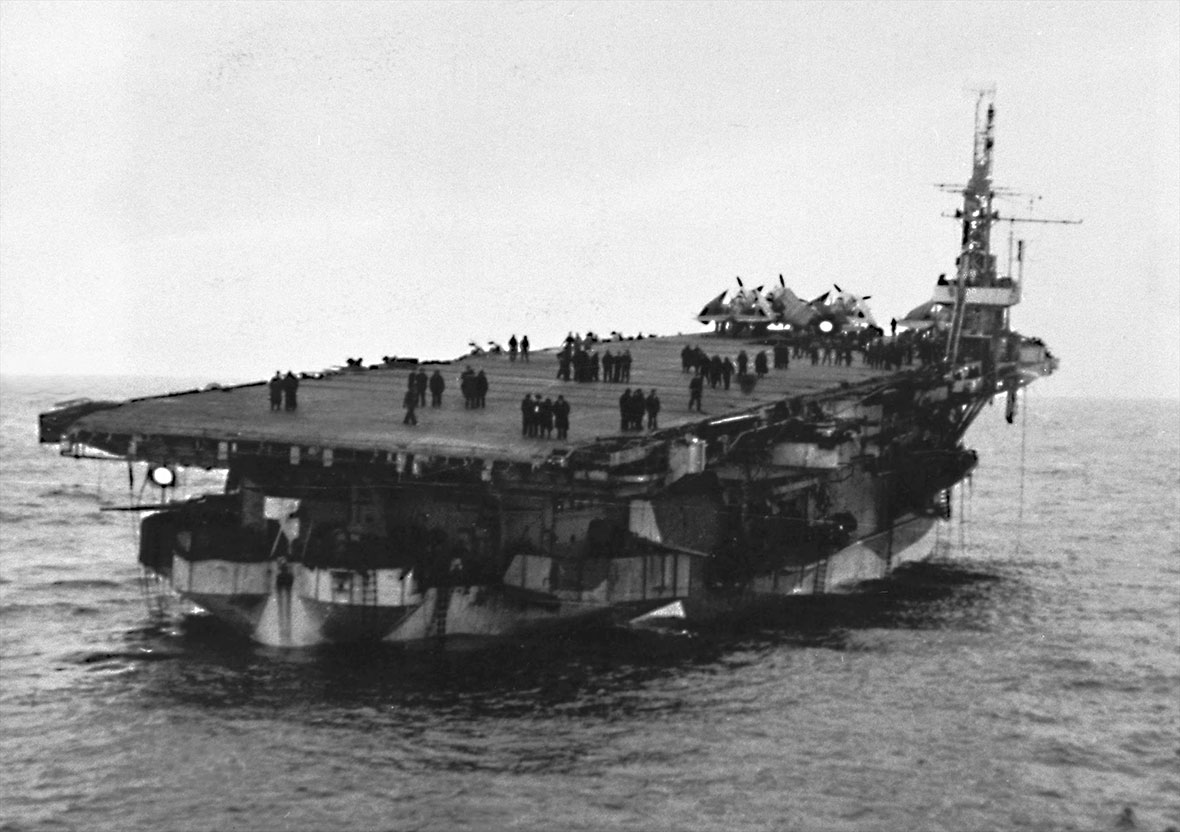 The safe return to Scapa Flow of the Canadian-operated aircraft carrier HMS Nabob, after being torpedoed by a U-boat on 22 August 1944, was an amazing feat of seamanship. #RCN