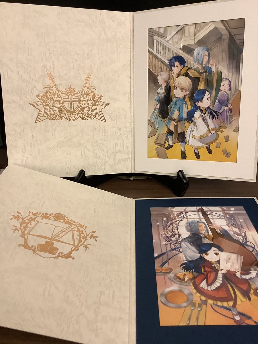 見本が届きました。 推しちゃれ「本好きの下剋上」くじの賞品です。 ※5