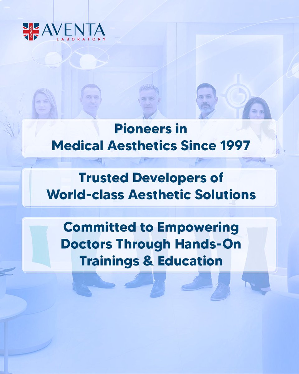 AVENTA_Lab's tweet image. Discover why thousands of doctors trust AVENTA as a pioneer in the World Aesthetics!

#AVENTA #filler_injection #starfill #Biotrisse #DermalFiller