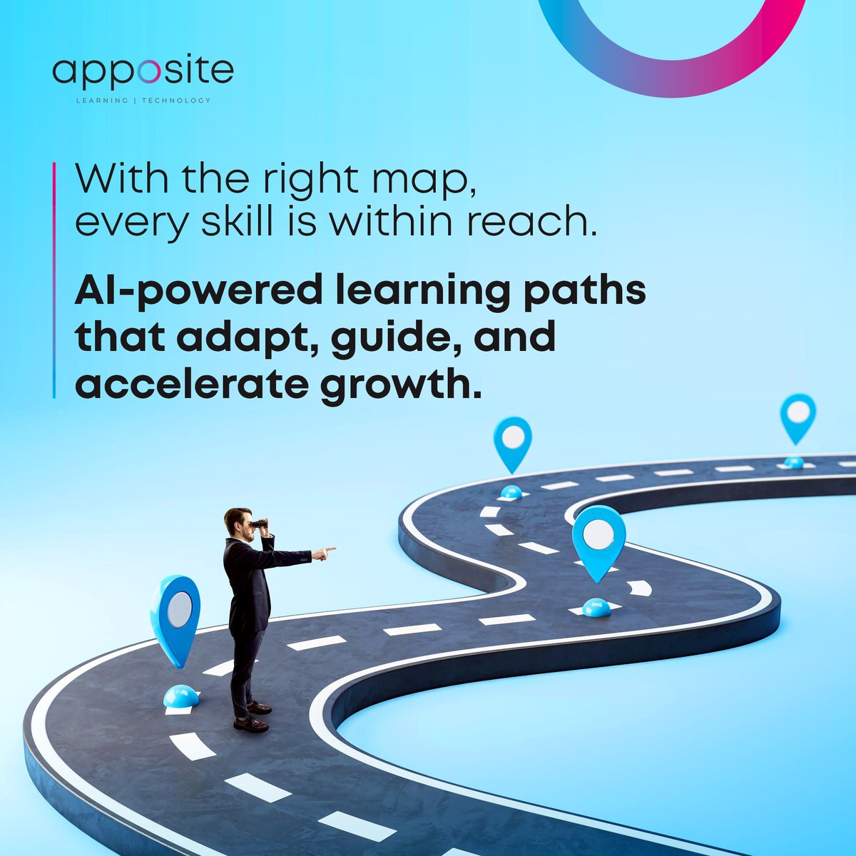 AppositeSol's tweet image. Every learner takes a different route to success.
Some need to revisit the basics, while others are ready to accelerate into advanced skills.

Instead of one-size-fits-all courses, AI builds personalized learning journeys.

#appositelearningsolutions