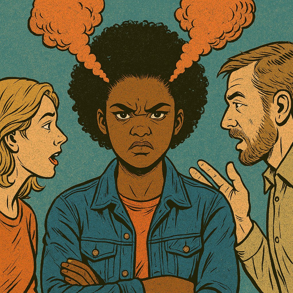 👩🏿‍💼👋🏿“5 frases racistas que nos sueltan todos los días (y cómo contestar sin perder la calma… demasiado)”
1)“No veo colores” → Pues abre los ojos, que el racismo sí los ve. 👀👇🏿