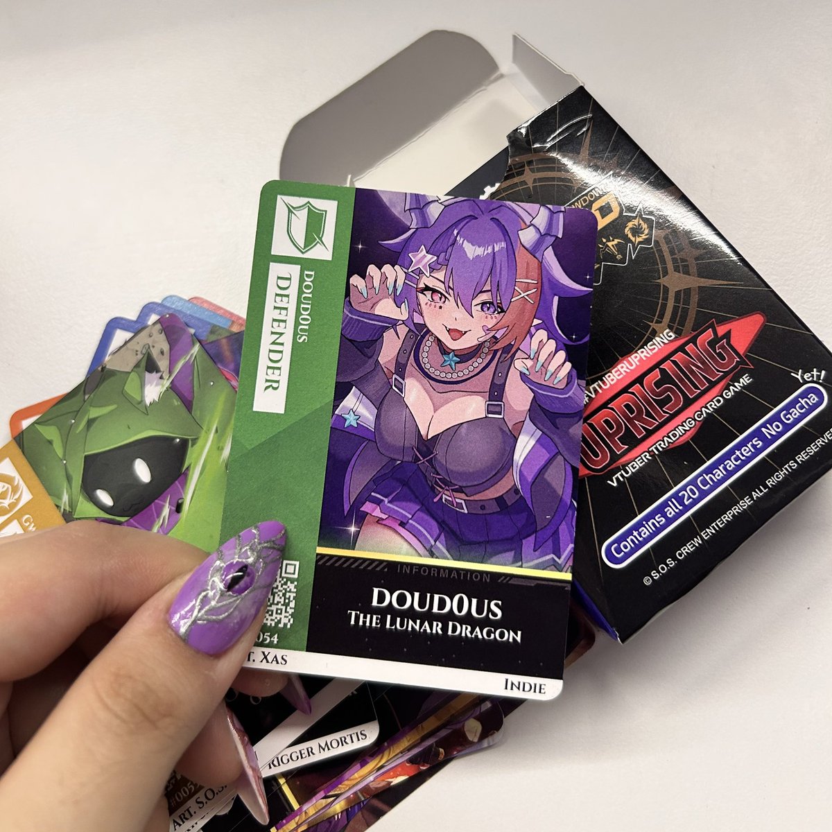 got my hands on the new <a href="/vdaisho/">V-Daisho</a> deck \(^ヮ^)/

can’t believe i have a tcg card of myself now 🥹 

(thank you sonic for picking this up on amg for me!)
