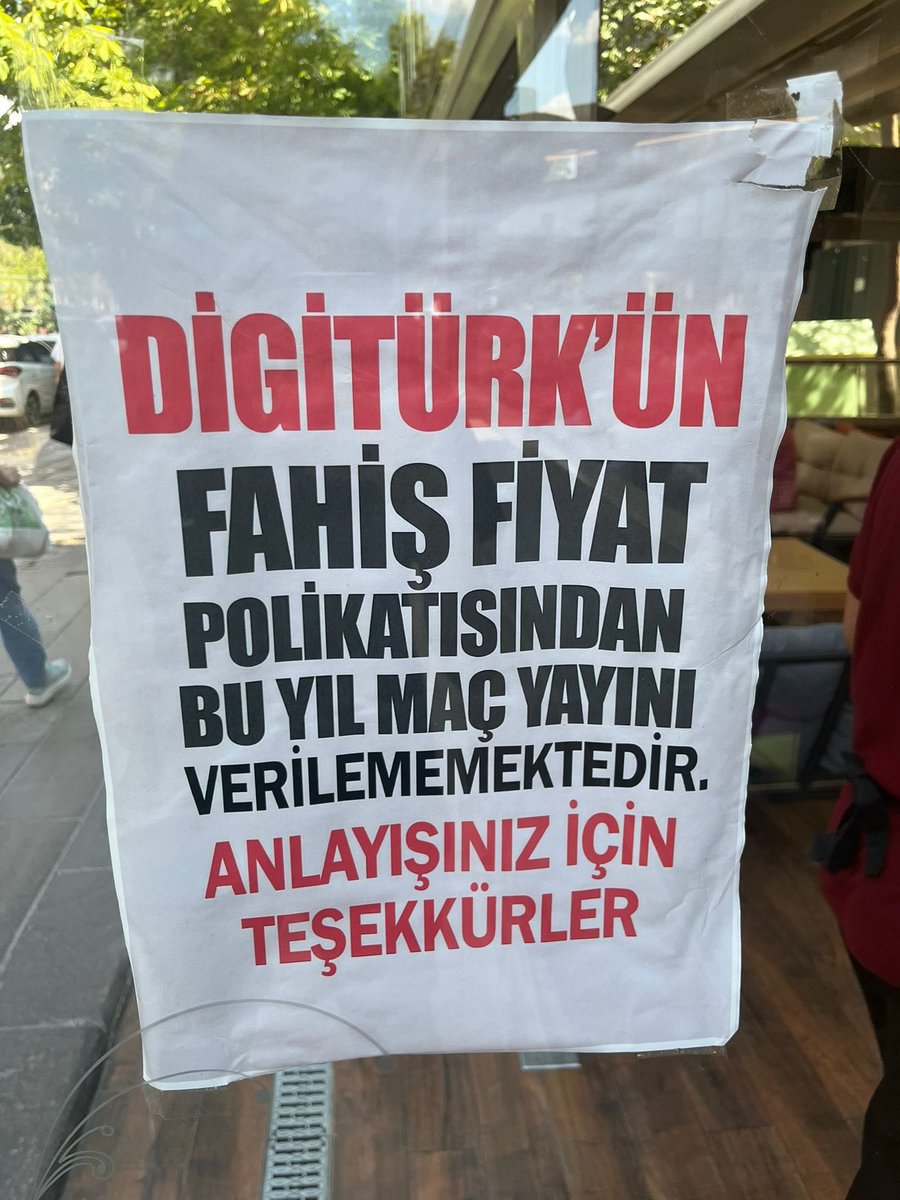 Bak ne yazmışlar. 
( son derece haklı bir isyan )
<a href="/Digiturk/">Digiturk</a> 
<a href="/beINSPORTS_TR/">beIN SPORTS Türkiye</a> 
<a href="/beIN/">beIN</a>