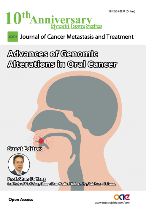 OAE_JCMT's tweet photo. 📢Call for Papers!
Advances of Genomic Alterations in Oral Cancer.
Guest Editor: Prof. Shun-Fa Yang
Submissions: https://t.co/mZj7R9ejol
#multi-omics #molecular #prognostic biomarkers https://t.co/dxznuDKZPe