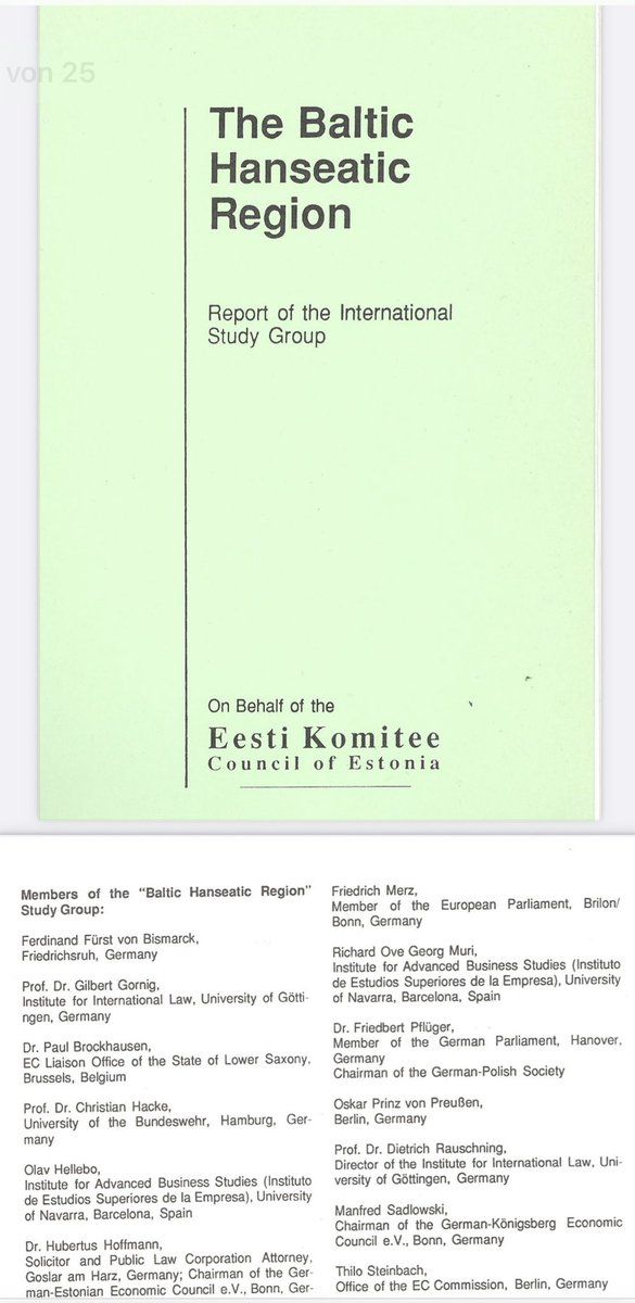 As early as 1992 Mission Future founder Dr. Hubertus Hoffmann established an International Study Group “Baltic Hanseatic Region” (including Friedrich Merz) on behalf of Tunne Kelam, Chairman of the Council of Estonia. He made several innovative proposals for the development of
