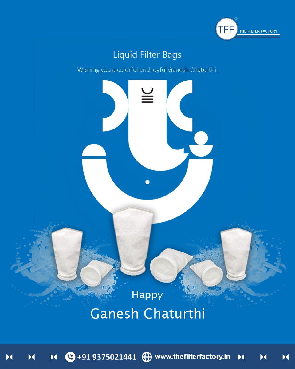 FilterFactoryIN's tweet image. Purity in every drop, prosperity in every blessing. 🌸

This #GaneshChaturthi, may Lord Ganesha remove obstacles and bring wisdom, growth &amp;amp; success.

Wishing you joy and clarity.

– Team The Filter Factory 🙏

#GaneshChaturthi2025 #TheFilterFactory #LiquidFilterBags #Ganeshotsav