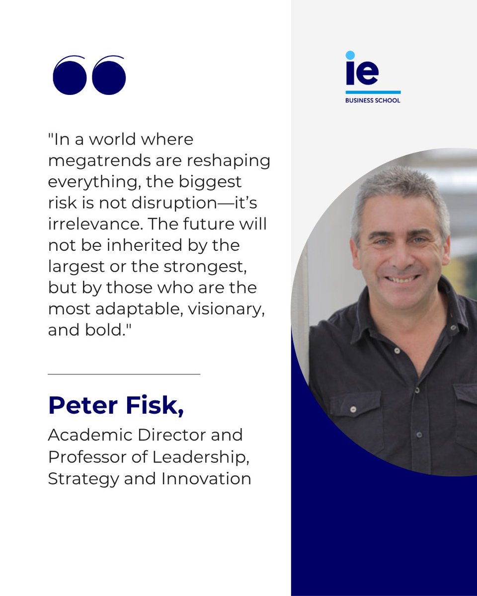 In his insightful article, Peter Fisk delves into the megatrends that will define the next decade of business. Explore how to lead in this era of disruption:
pulse.ly/dbzguvje1h

#IEExecutiveEducation #Megatrends2035 #StrategicLeadership #BusinessTransformation