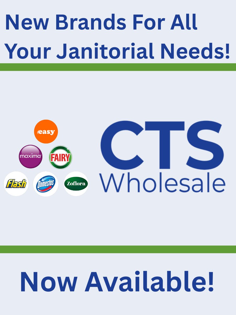 BIG JANITORIAL BRANDS ARE COMING TO CTS!

We’re expanding our range with the industry’s leading janitorial names — giving YOU more choice, more quality, and more opportunities to boost sales.

✅ Trusted, in-demand products
✅ Competitive trade pricing