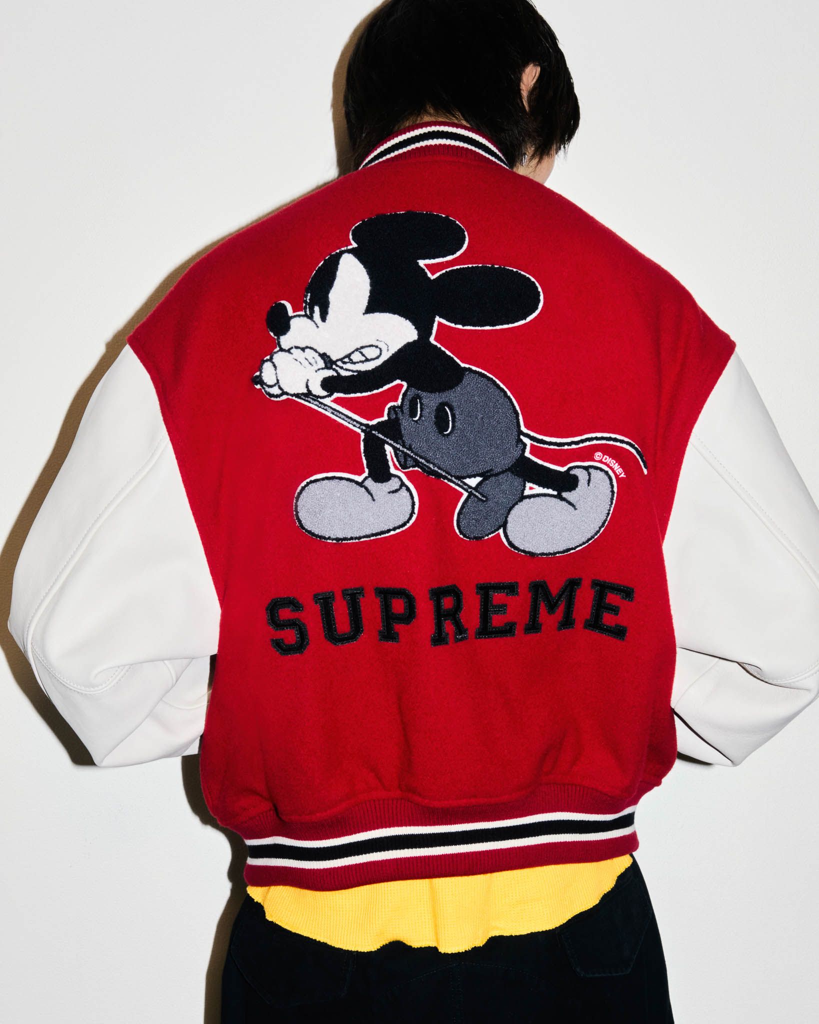Supreme Mickey Mouse Varsity Jacket