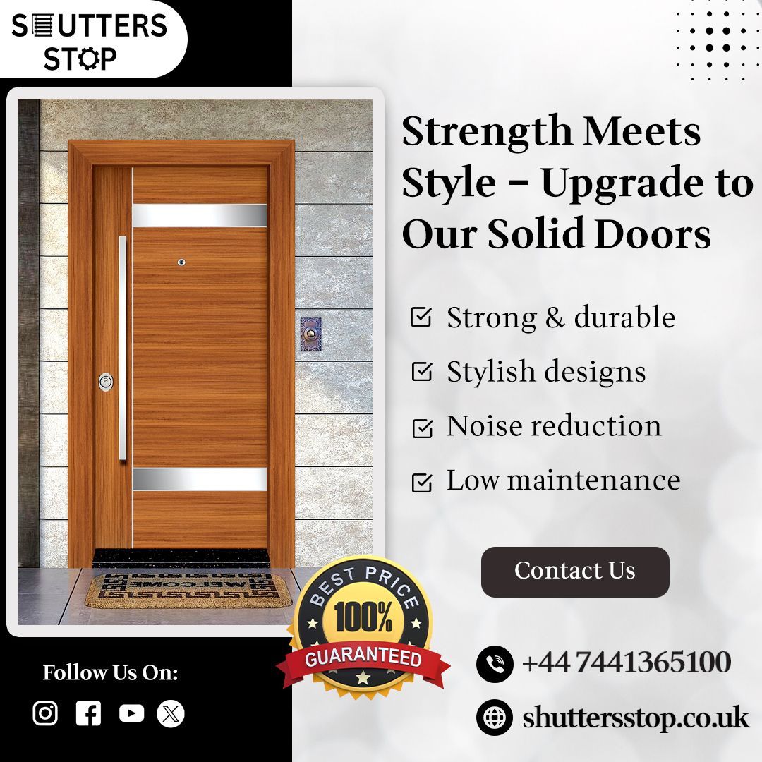 Shuttersstopuk's tweet image. ✨ Strength Meets Style ✨Upgrade your home with our #soliddoors built for #durability, #designedforelegance.

📞 7441365100
🌐 shuttersstop.co.uk

#ShuttersStopderby #StrongAndStylish #NoiseReduction #derby #LowMaintenance #InteriorDesign #BestPriceGuaranteed #ShuttersStop