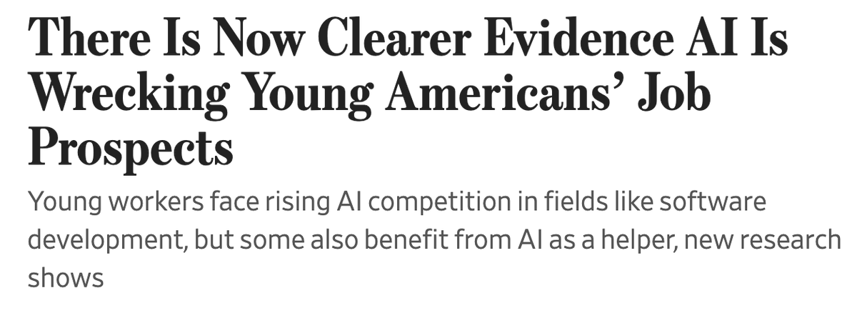 TradeandMoney's tweet photo. Lol at this research. Circumstantial at best, the changes in question are very unlikely to be driven by large language models. The tell is it was produced by Stanford university economists. The department that gave the world Nicholas Bloom is unlikely to produce a lot of serious research.